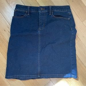 Talbots Medium Wash Denim Jean Pencil Skirt - Size 2